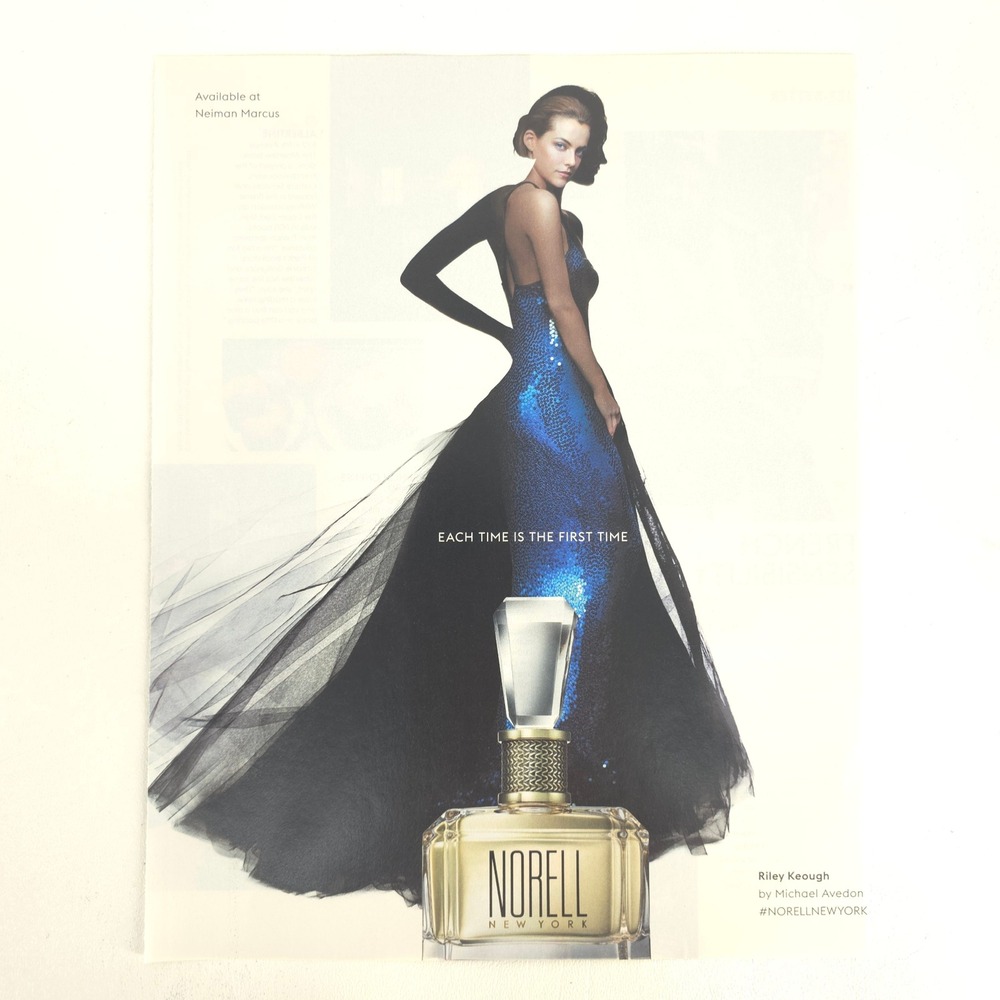 Norell New York Perfume Print Ad Riley Keough Fashion Fragrance 2017 Collector